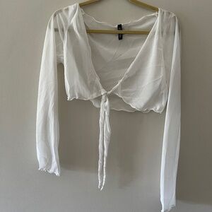 Mesh Cropped Cover Up!